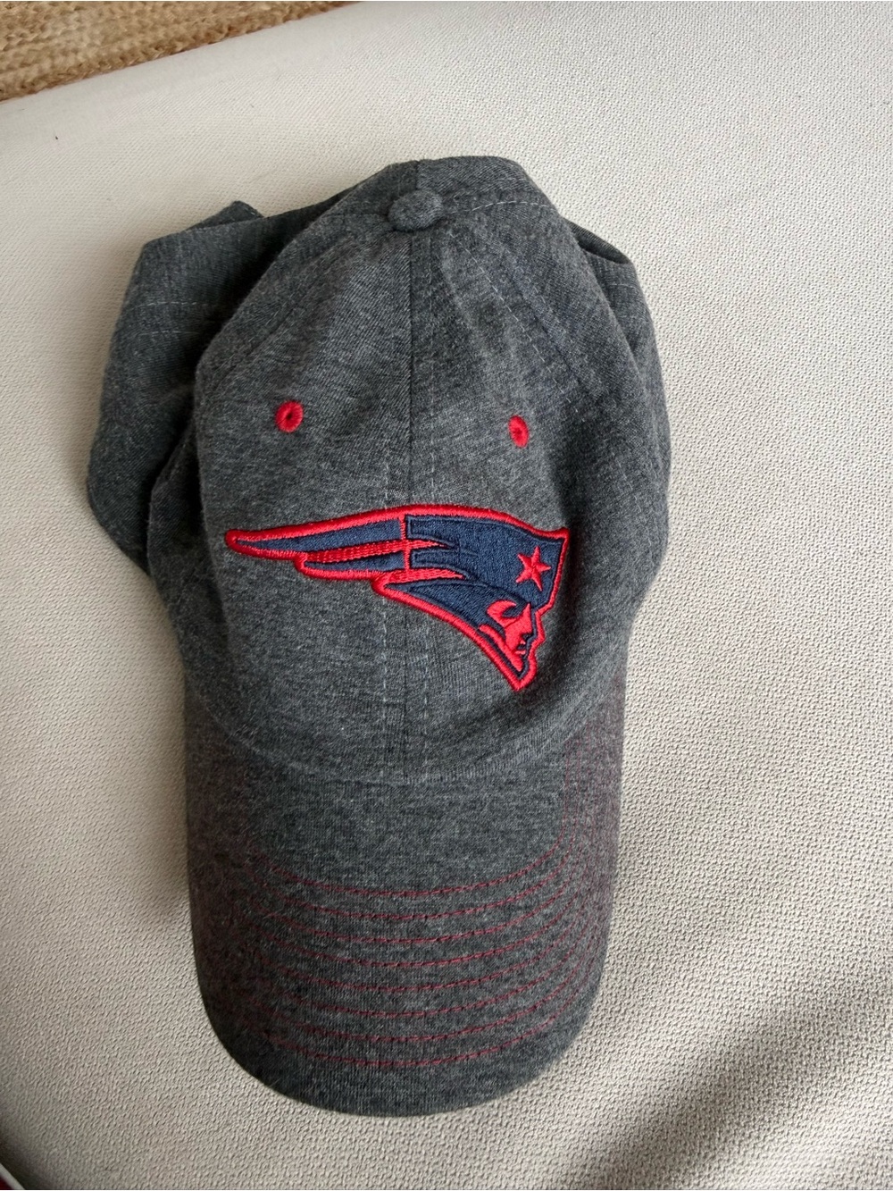 Fanatics Gray & Black Baseball Cap with Red Accents
